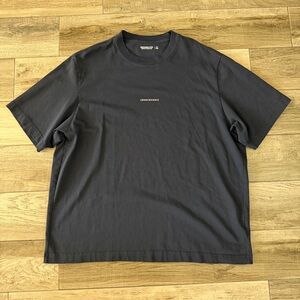 Abercrombie & Fitch Center Stamp Logo Tee Black T-shirt men size XL Dark Navy Bl